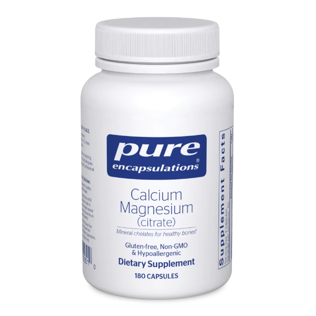 Calcium Magnesium Citrate 180 Capsules by Pure Encapsulations