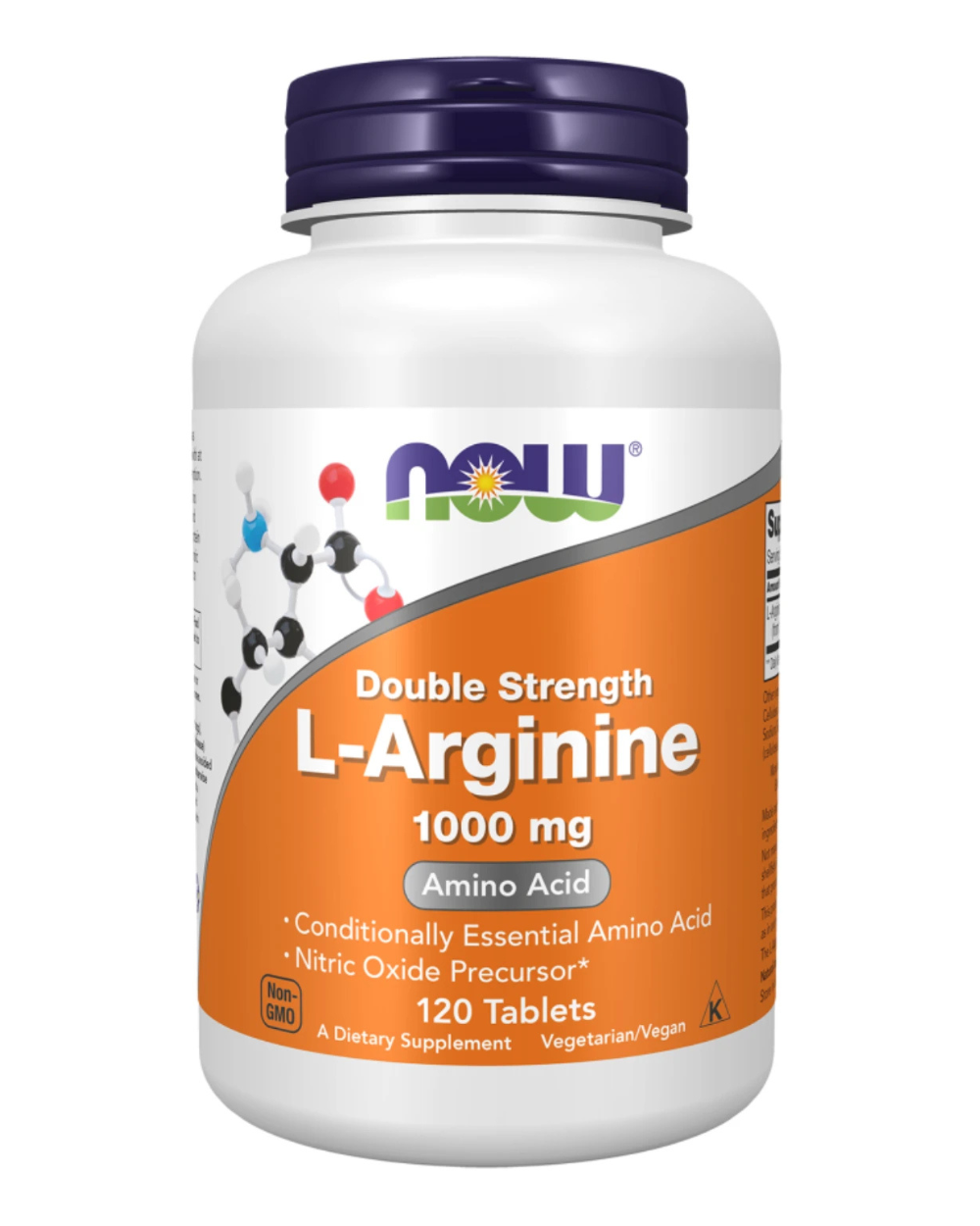 L-Arginine 1000mg 120 Tablets NOW
