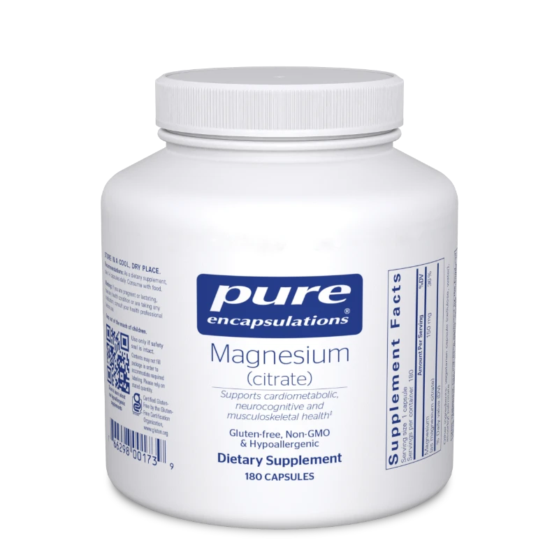 Magnesium Citrate 180 Capsules by Pure Encapsulations