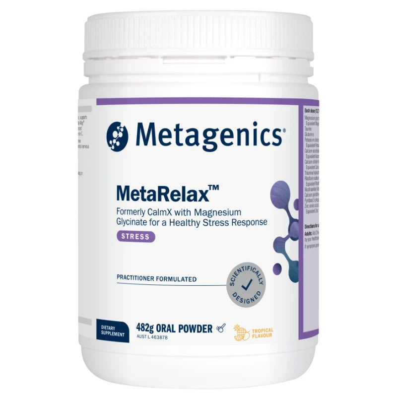 MetaRelax Tropical 482g Powder by Metagenics (Formerly known as CalmX)