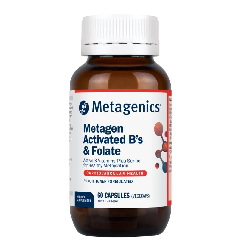 Metagen Activated B’s &amp; Folate 60 Capsules by Metagenics (Formerly known as Metagen Methyl Active)