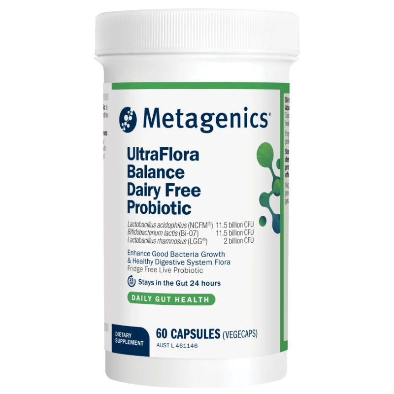 Ultra Flora Balance Dairy Free 60 Capsules - Metagenics (Formally UltraFlora Restore DF 60 Caps)