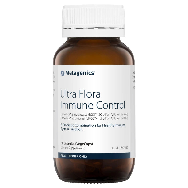 Ultra Flora Immune Control 60 Capsules by Metagenics  *Must be kept refrigerated