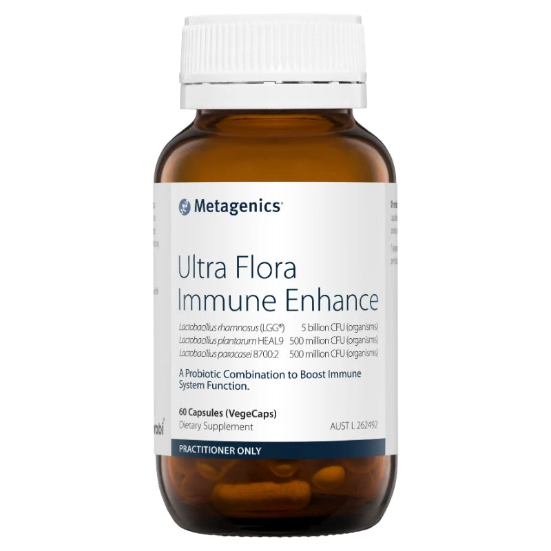 Ultra Flora Immune Enhance 60 Capsules by Metagenics  *Must be kept refrigerated