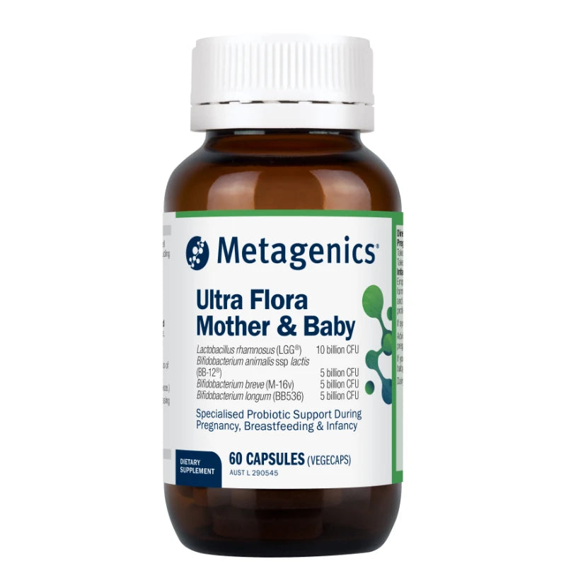 Ultra Flora Mother and Baby 60 Capsules by Metagenics  *Must be kept refrigerated