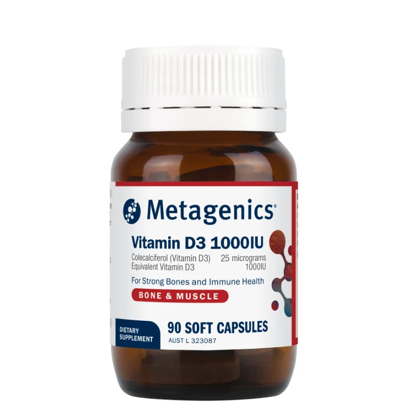 Vitamin D3 1000IU 90 Capsules by Metagenics