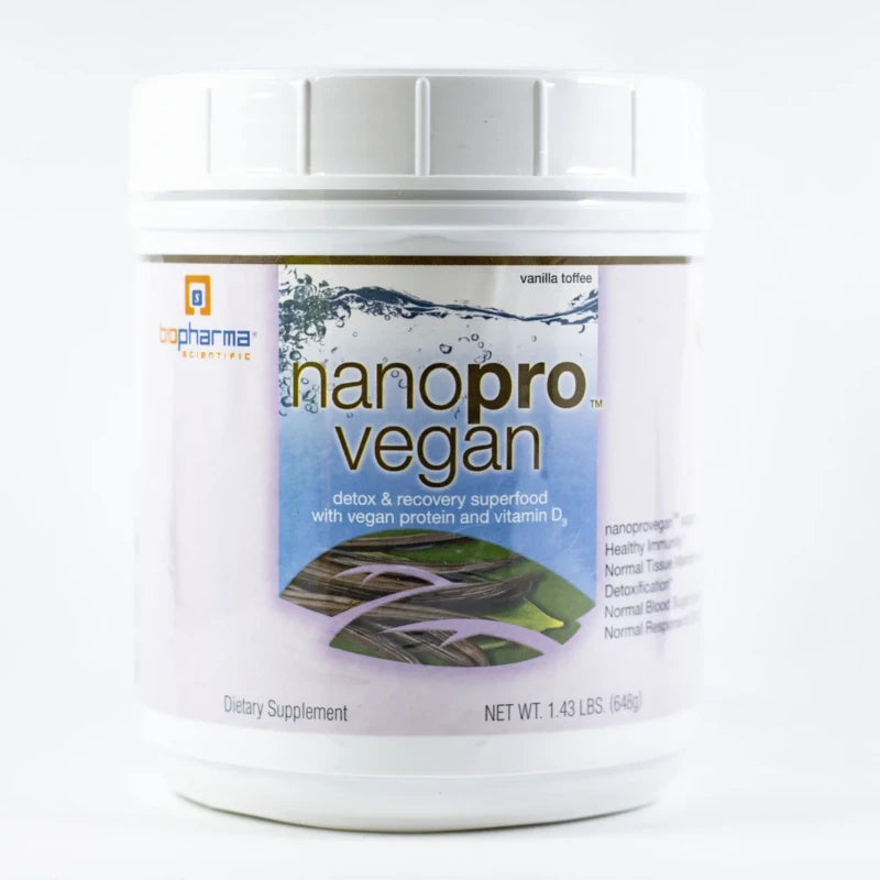 NanoPro Vegan (Vanilla Toffee) 648g Protein Powder - Biopharma Scientific