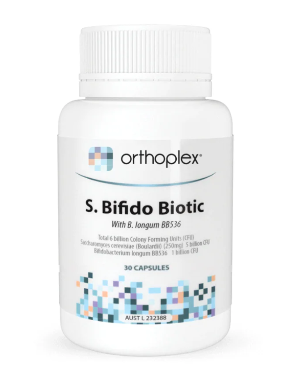 S.Bifido Biotic 60 Capsules by Orthoplex White